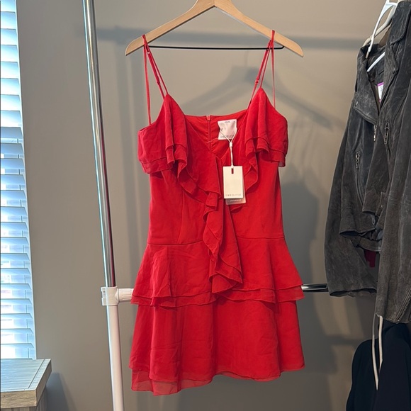 Red Ruffled Dress - Picture 1 of 1